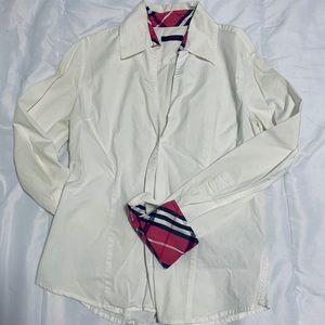 Burberry White Blouse